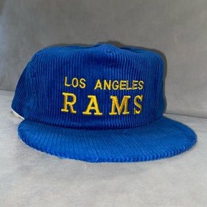 VTG 1980's Los Angeles Rams NFL Corduroy SnapBack